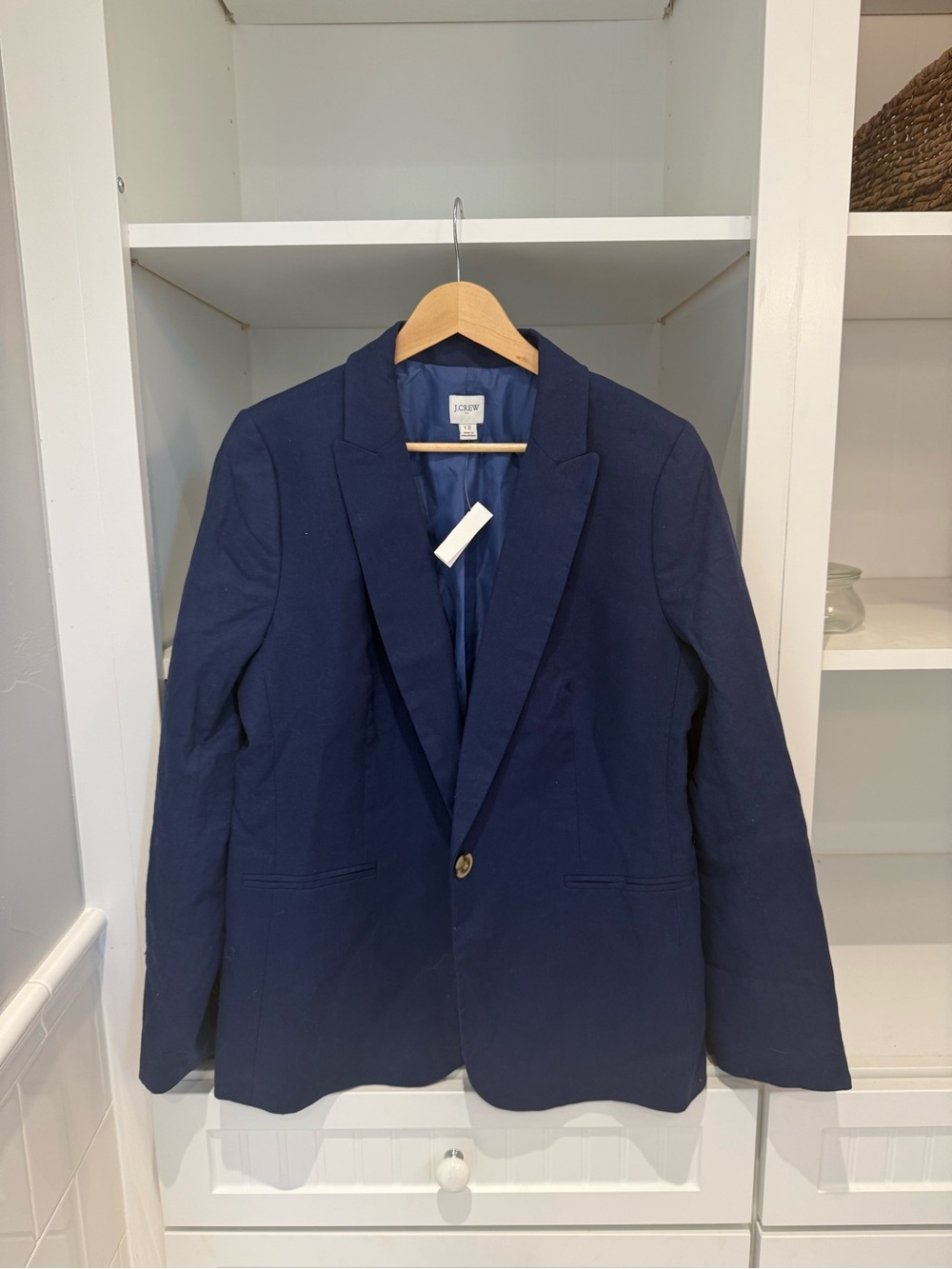 J. Crew Dark Navy Single-Button Blazer